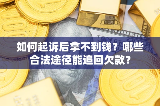 武汉如何起诉后拿不到钱？哪些合法途径能追回欠款？