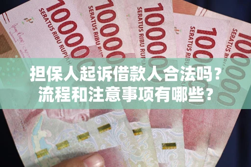 武汉担保人起诉借款人合法吗？流程和注意事项有哪些？