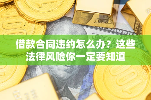 武汉借款合同违约怎么办？这些法律风险你一定要知道