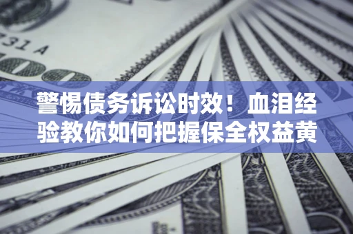 武汉警惕债务诉讼时效！血泪经验教你如何把握保全权益黄金期