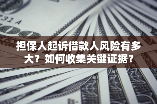 武汉担保人起诉借款人风险有多大？如何收集关键证据？