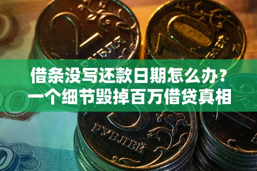 武汉借条没写还款日期怎么办？一个细节毁掉百万借贷真相