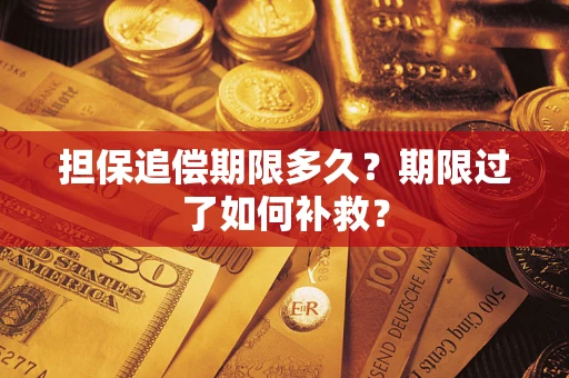 武汉担保追偿期限多久？期限过了如何补救？