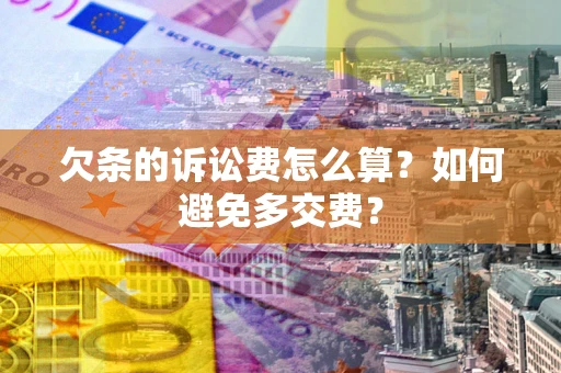 武汉欠条的诉讼费怎么算？如何避免多交费？