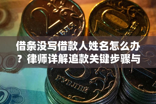 武汉借条没写借款人姓名怎么办？律师详解追款关键步骤与证据链构建