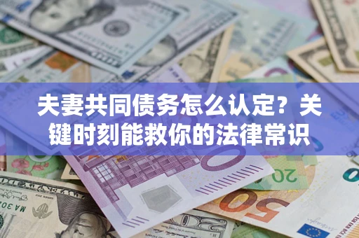 武汉夫妻共同债务怎么认定？关键时刻能救你的法律常识