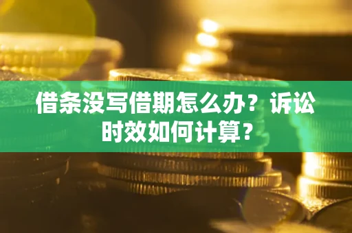 武汉借条没写借期怎么办？诉讼时效如何计算？