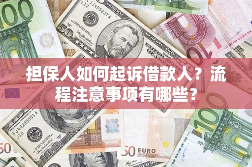 武汉担保人如何起诉借款人？流程注意事项有哪些？